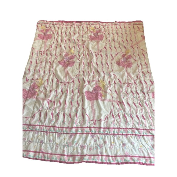 Barbie 1995 Vintage Twin Comforter Blanket Pink Princess Ballerina - Picture 1 of 11